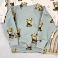 BLUZA OVERSIZE prążkowana sweet bears - zgrywus.net